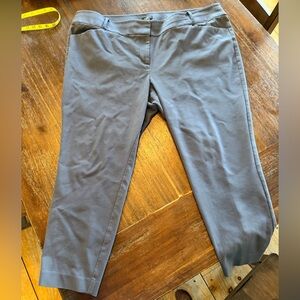 Loft Marisa Tailored Gray Pants Plus size